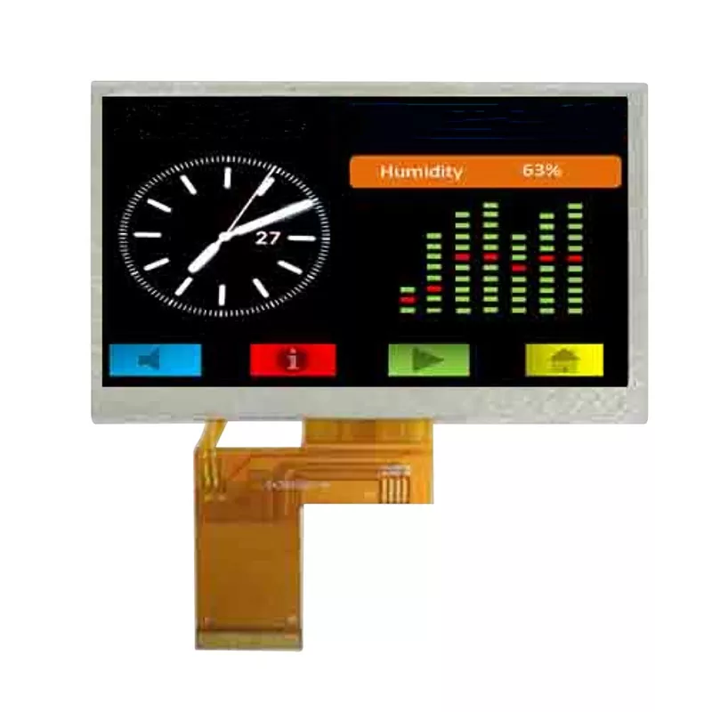 4.3 इंच 480x272 वाइड तापमान टीएफटी मॉड्यूल